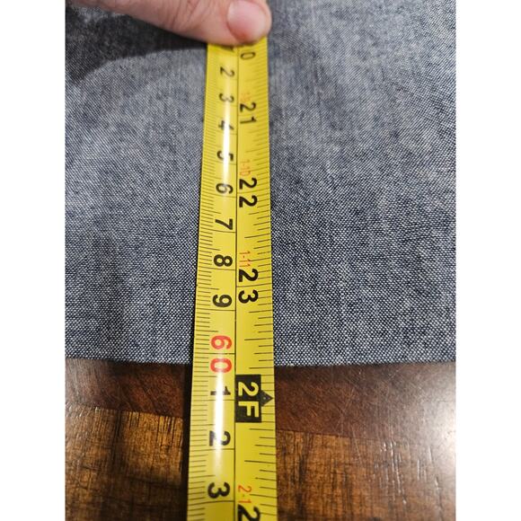 Gap Chambray Cotton Blazer Women’s 8 Blue 2-Button Polka Dot Cuff Lined Jacket - Picture 7 of 7